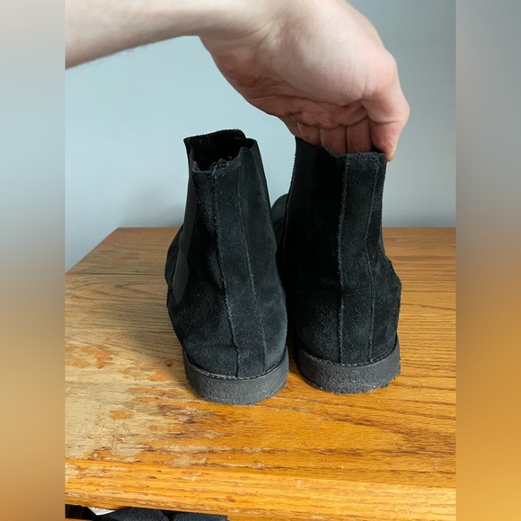 Allsaints Harley Black Suede Chelsea Boots Mens Size 12 - Picture 2 of 5